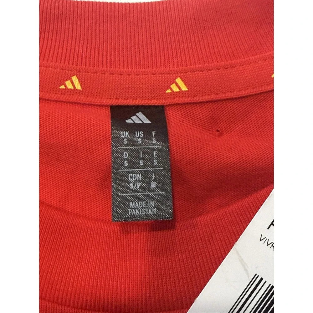 Adidas FEF DNA GR TEE JZ2263 Soccer T-Shirt Spain National Team Mens Small NWT